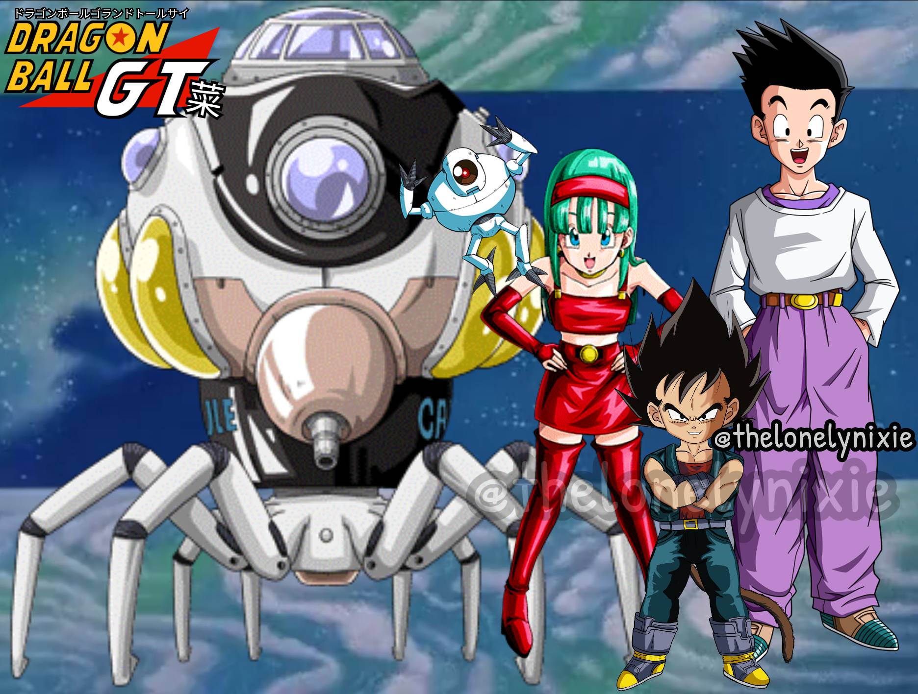 Bulla Render What if DBGT but it's Vegeta, Bulla, and Son Goten by thelonelynixie on ...