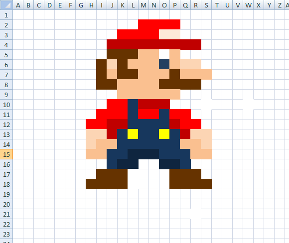 Spreadsheet Mario