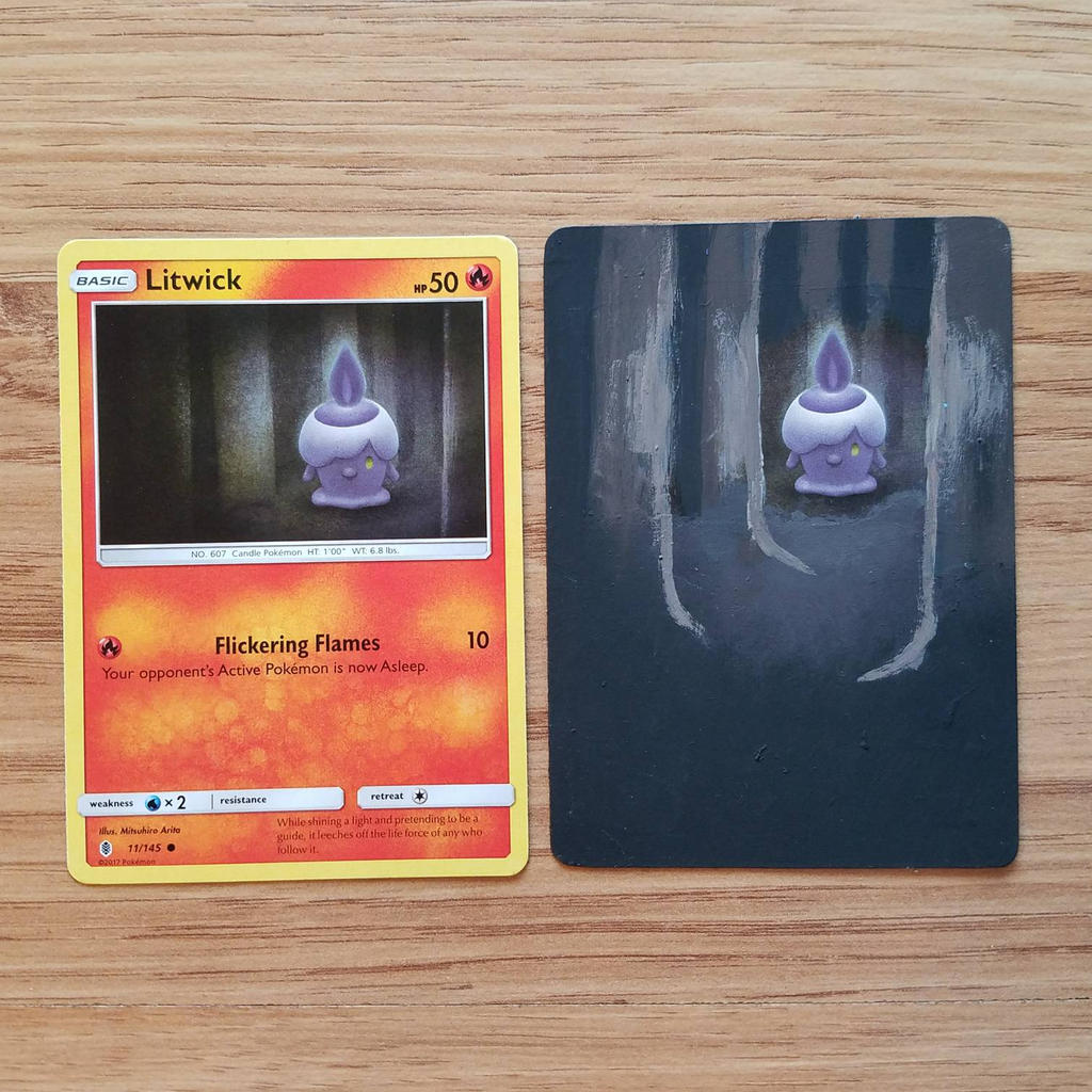 Pokemon Card - Litwick by starbuxx on DeviantArt