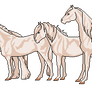 Mini Pixel Horse Base - 16 Breeds and foal