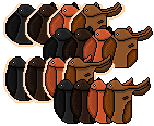 Mini Pixel Horse Base - Saddles by HypoHunter