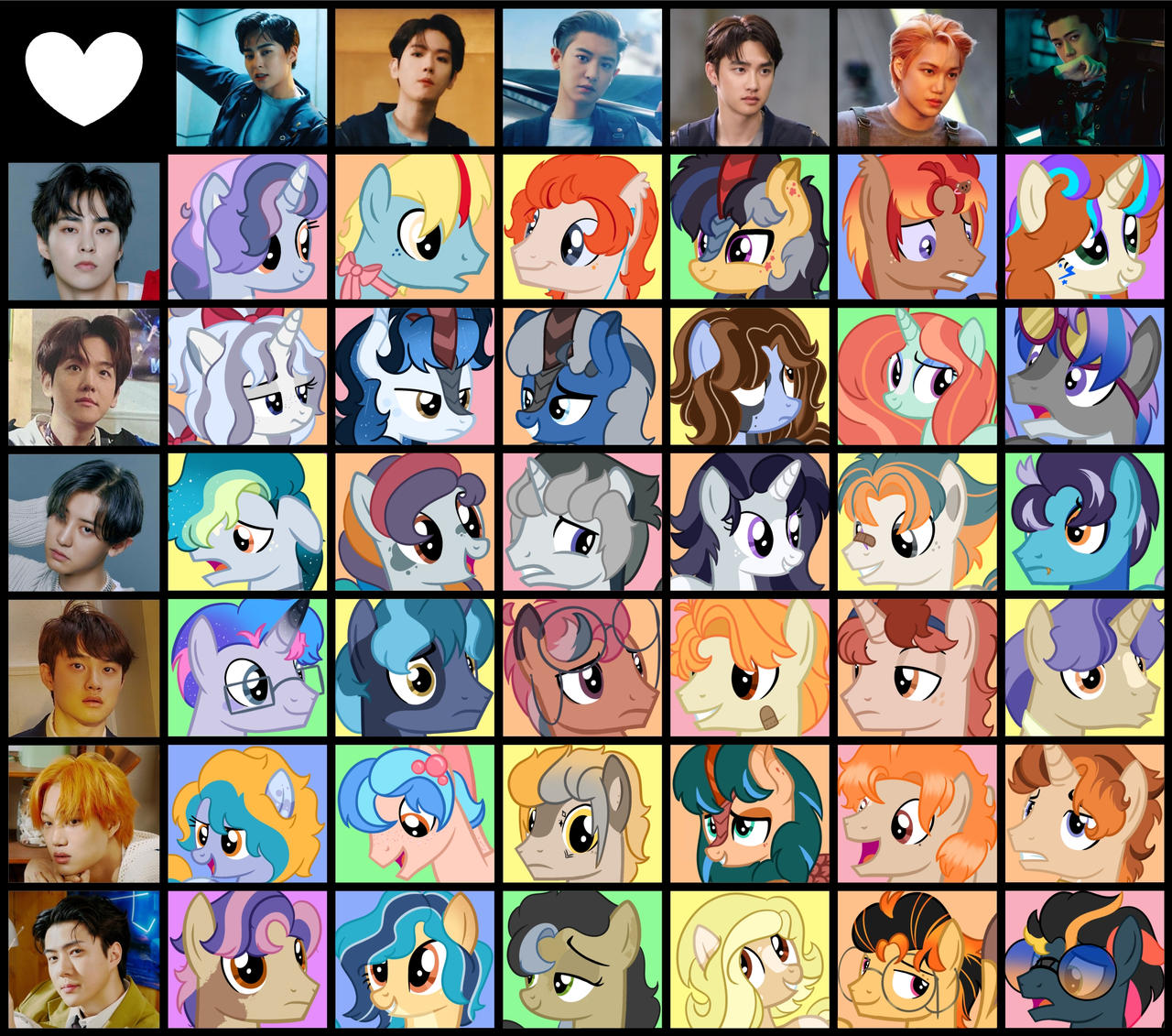 Mlp Eb MLP Grid #3 by ZELObreathesDIFF on DeviantArt