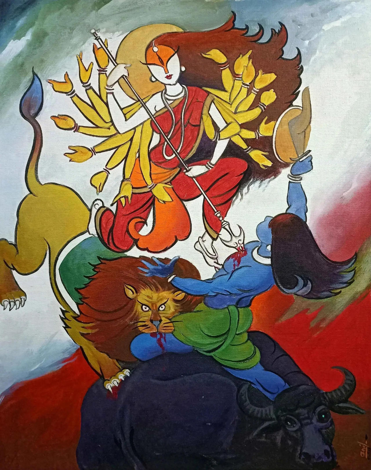 Maa Durga by barshadirums on DeviantArt