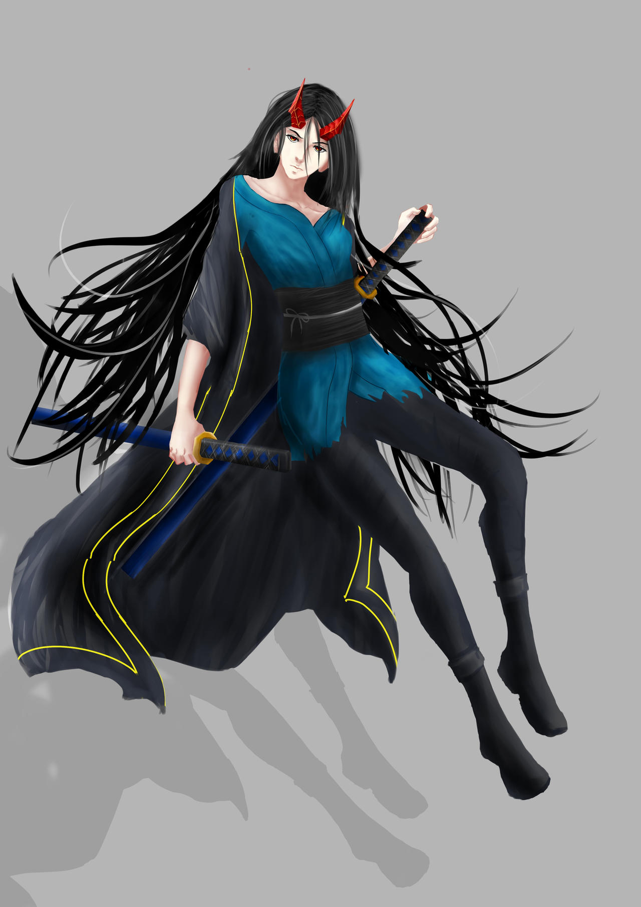 Horned Characters Girl with Horn Character Design by Arechwai on DeviantArt