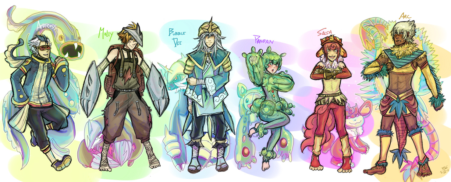 5th.gen Gijinka pokeymanz team