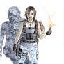 Copic Lara Croft Commando Sketch