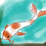 Quick koi watercolour 