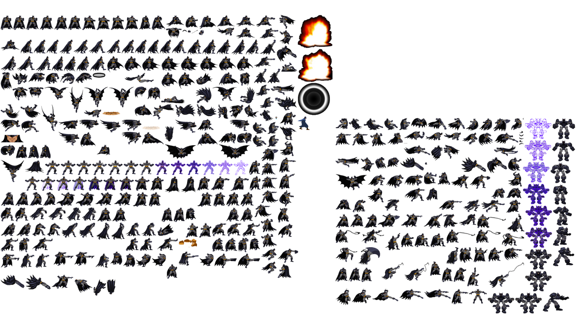 Batman sprite sheet by Hyacinthcrown45 on DeviantArt