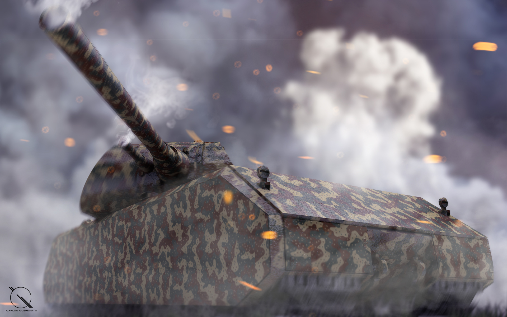 panzer viii maus artwork by carlosq09