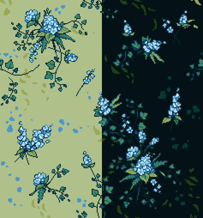 hydrangea-pixels