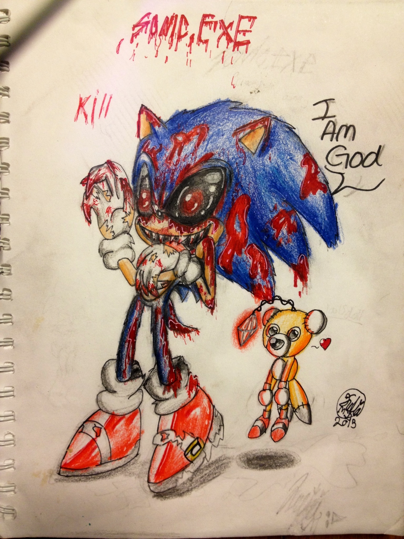 sonic.exe X female tails doll by amberhedgelander on DeviantArt