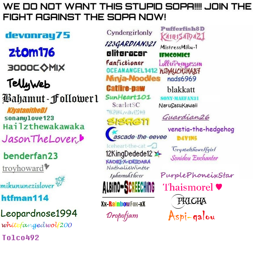 Against SOPA!