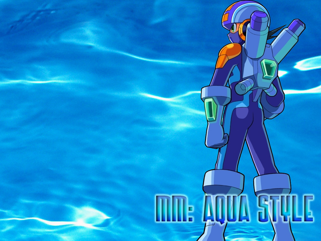 Wallpaper - MegaMan Aqua Style