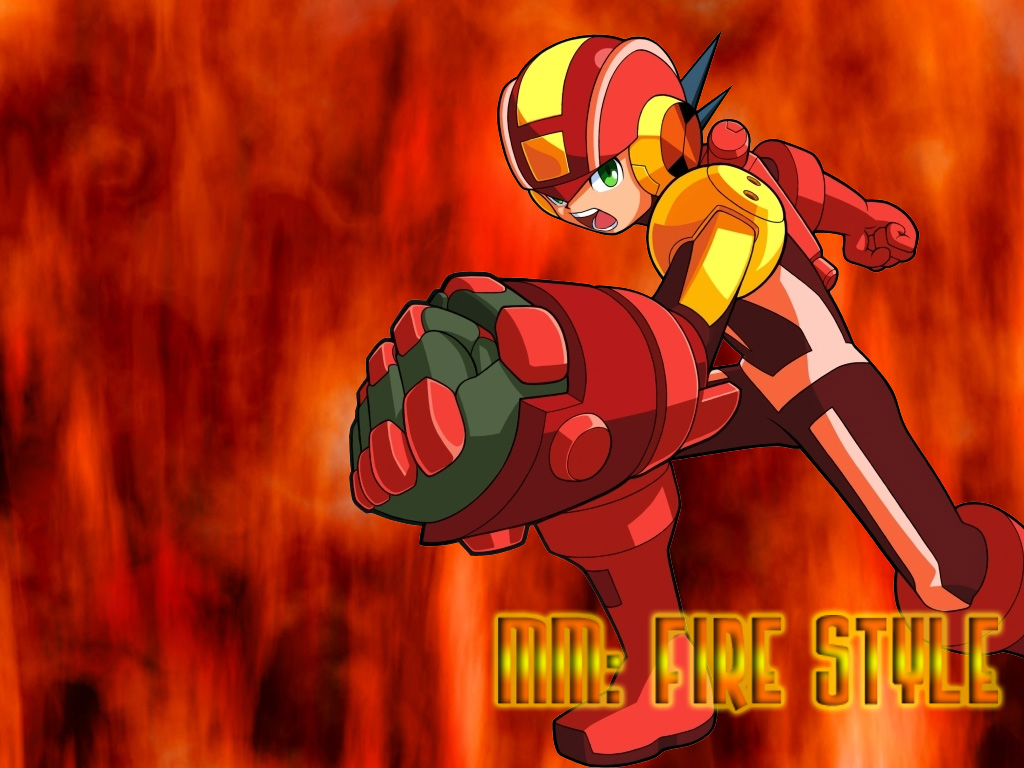 Wallpaper - MegaMan Fire Style