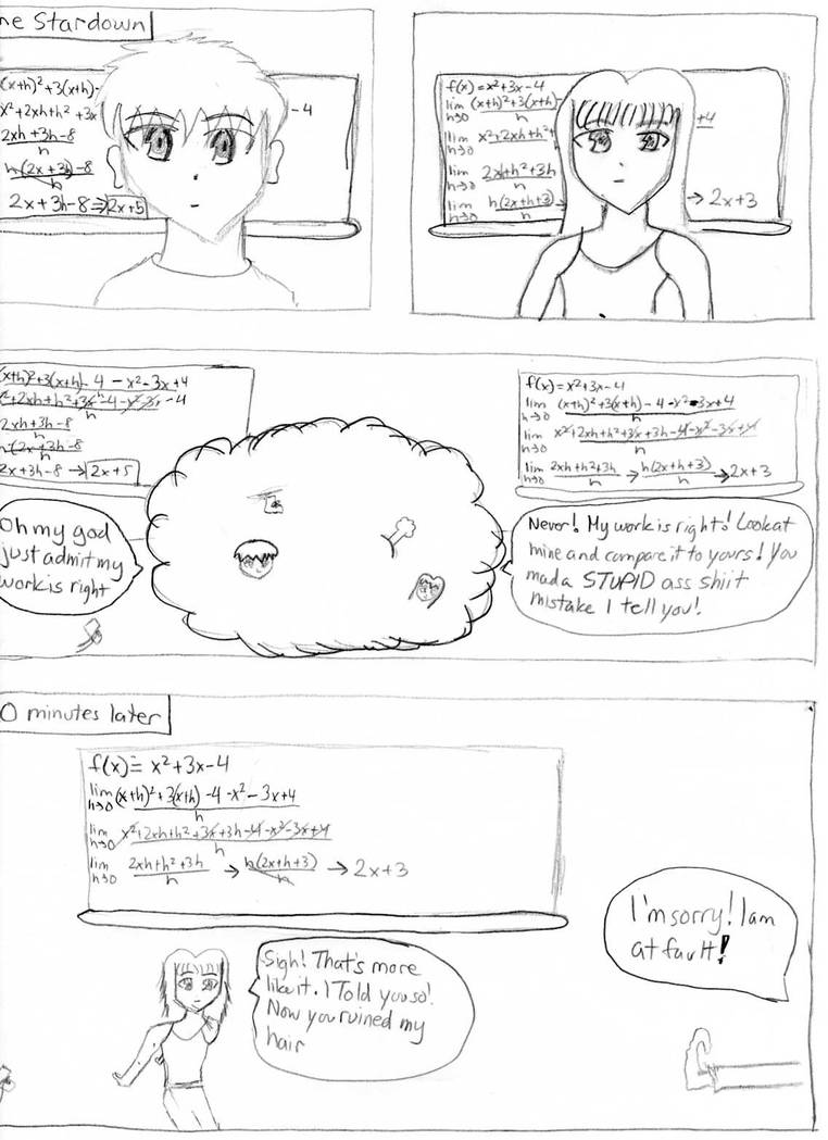 Fight Math Comic Math Fight by evildunkingrl87 on DeviantArt