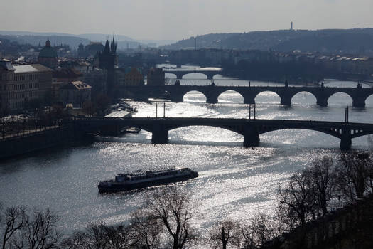 Silhouette of Prague