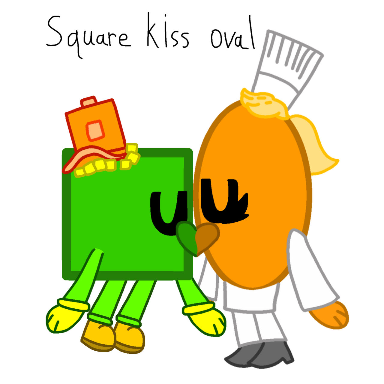 Square kiss Oval by yan0312 on DeviantArt