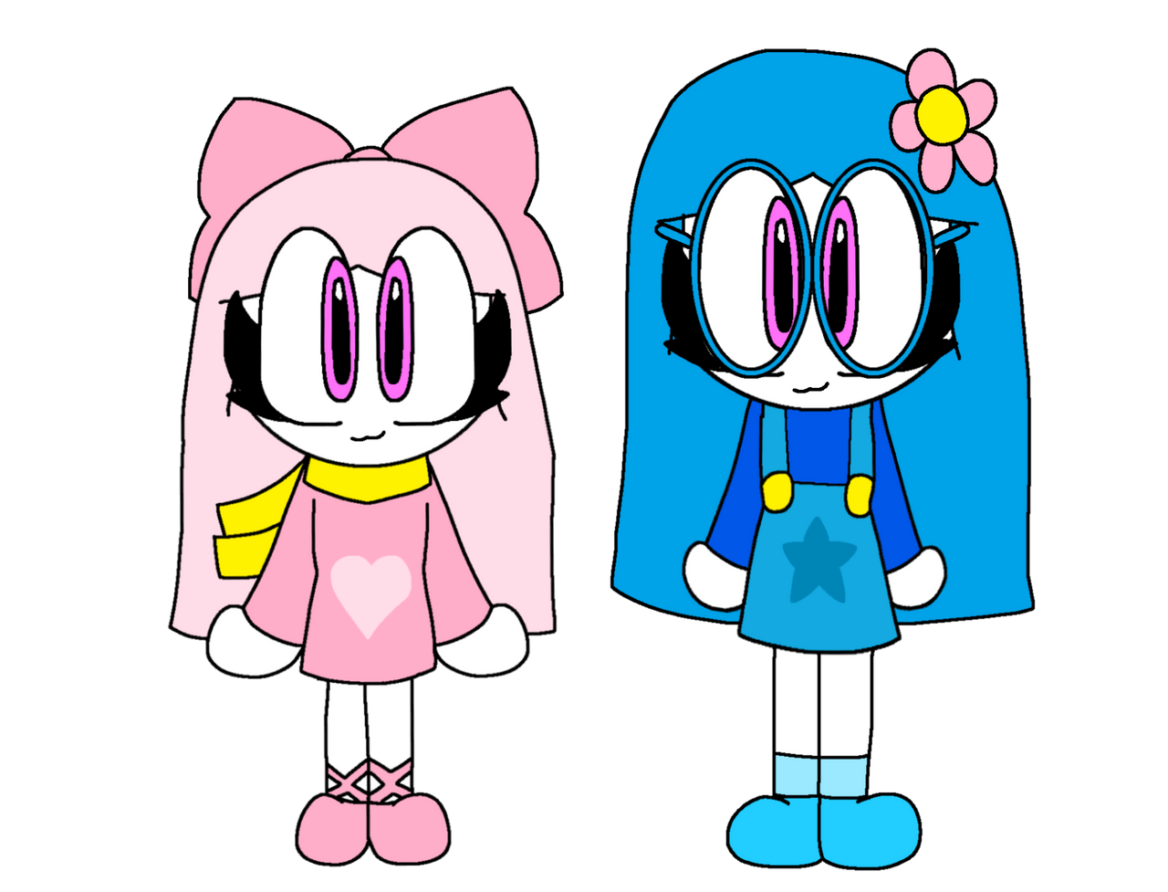 ML-Verse - Pinkette and Bluette by yan0312 on DeviantArt