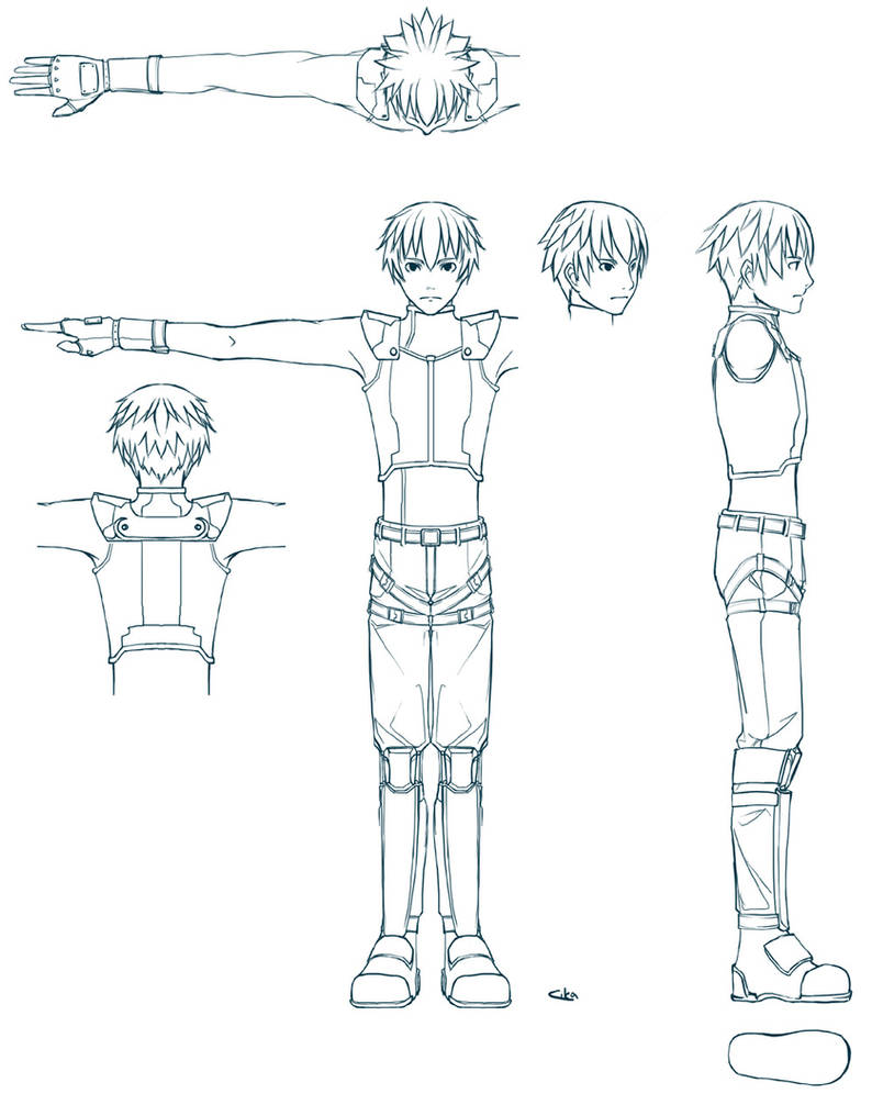 3D character reference sheet by cika on DeviantArt