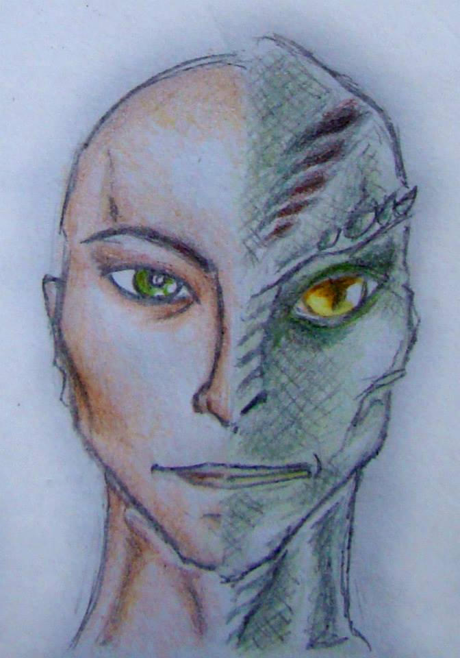 Shapeshifter Examples reptilian shapeshifter face sketch by Calivander on DeviantArt