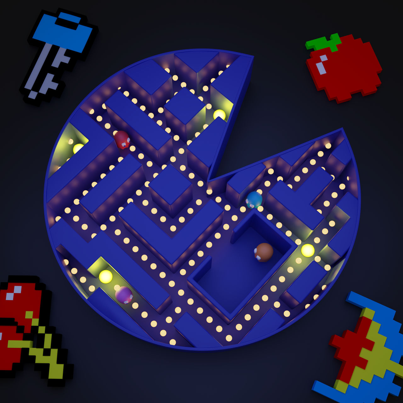 Pacman Search Maze by WesleyAbram on DeviantArt