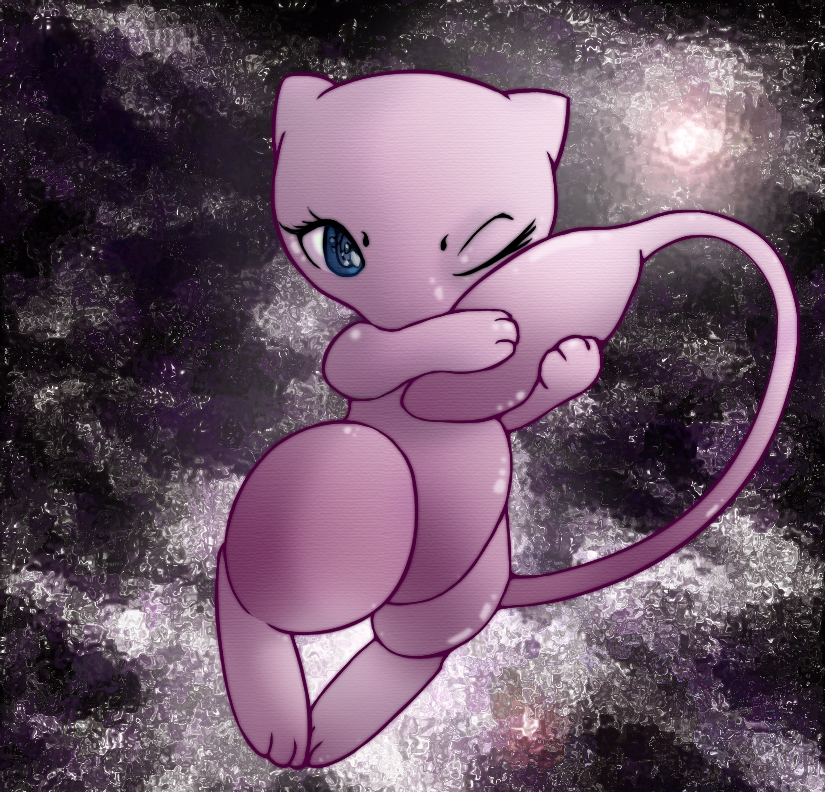 Mew: Colouring-practise