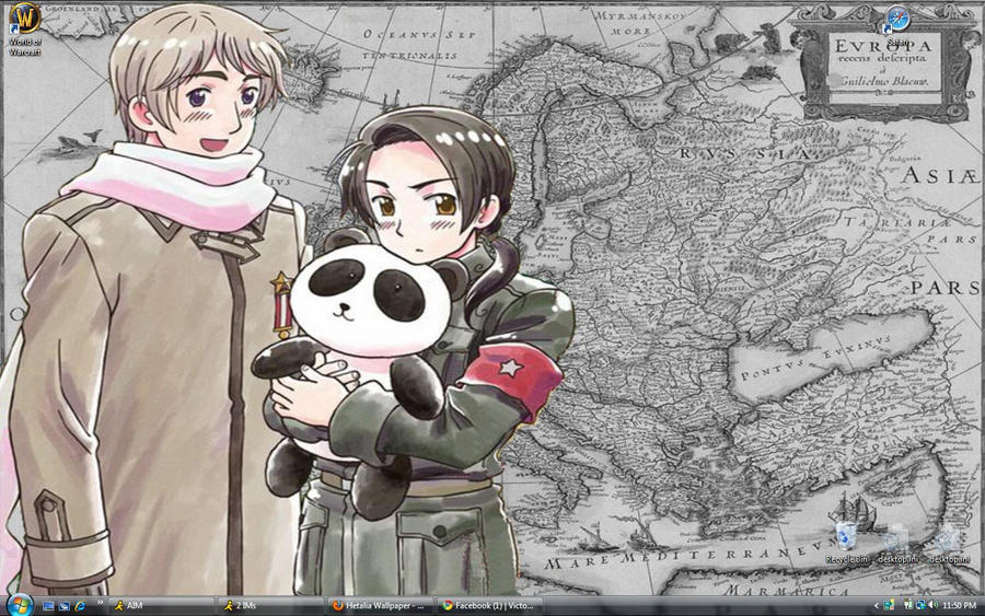 Hetalia Desktop RussiaxChina