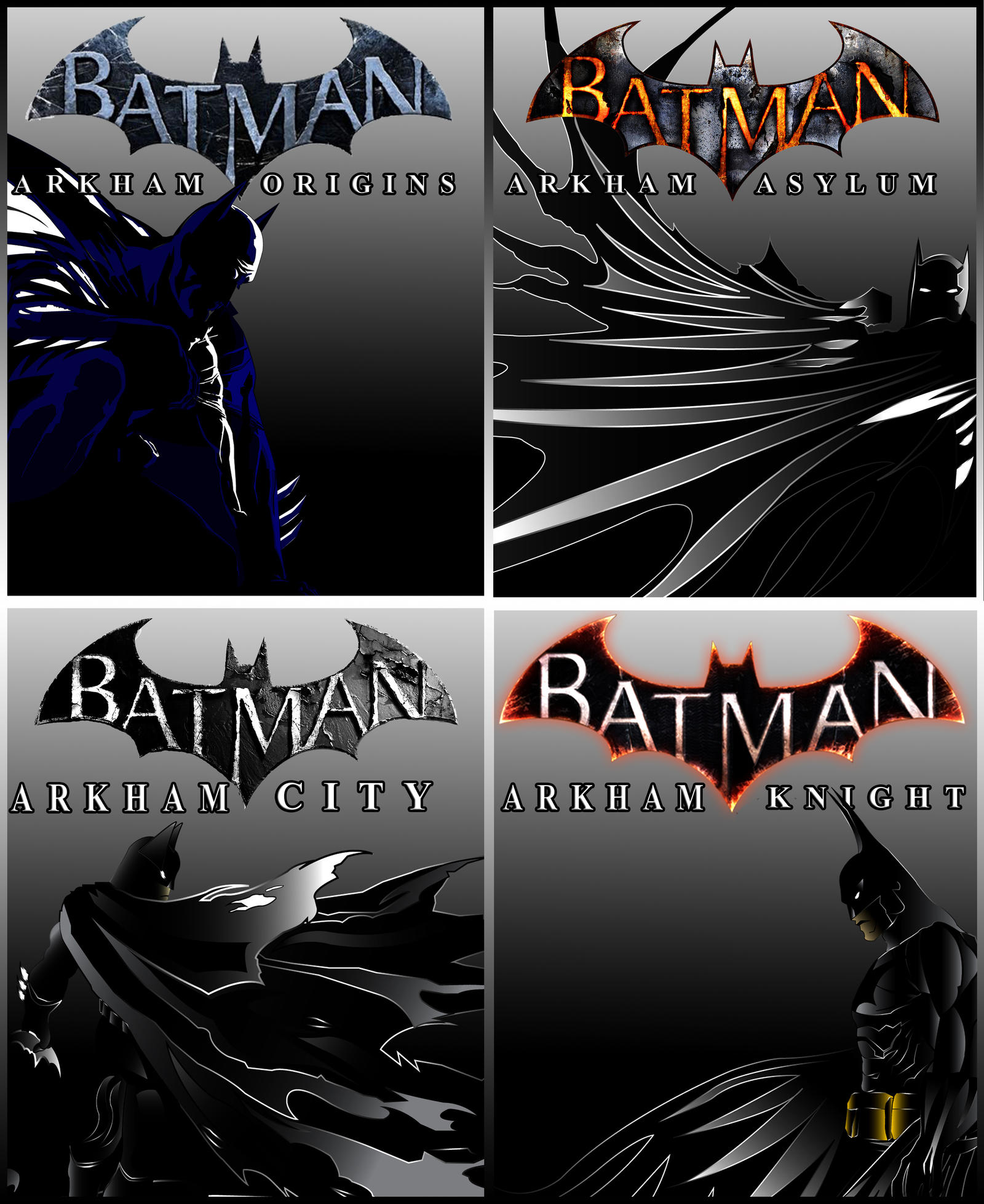 Batman Arkhamverse poster by tmaher3 on DeviantArt