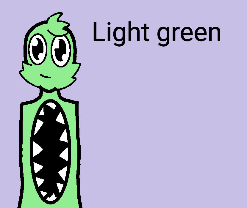 Light green (rainbow friends fan character) by glamrock2006 on DeviantArt