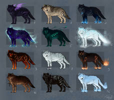 Fantasy Wolves Adoptables - OPEN!