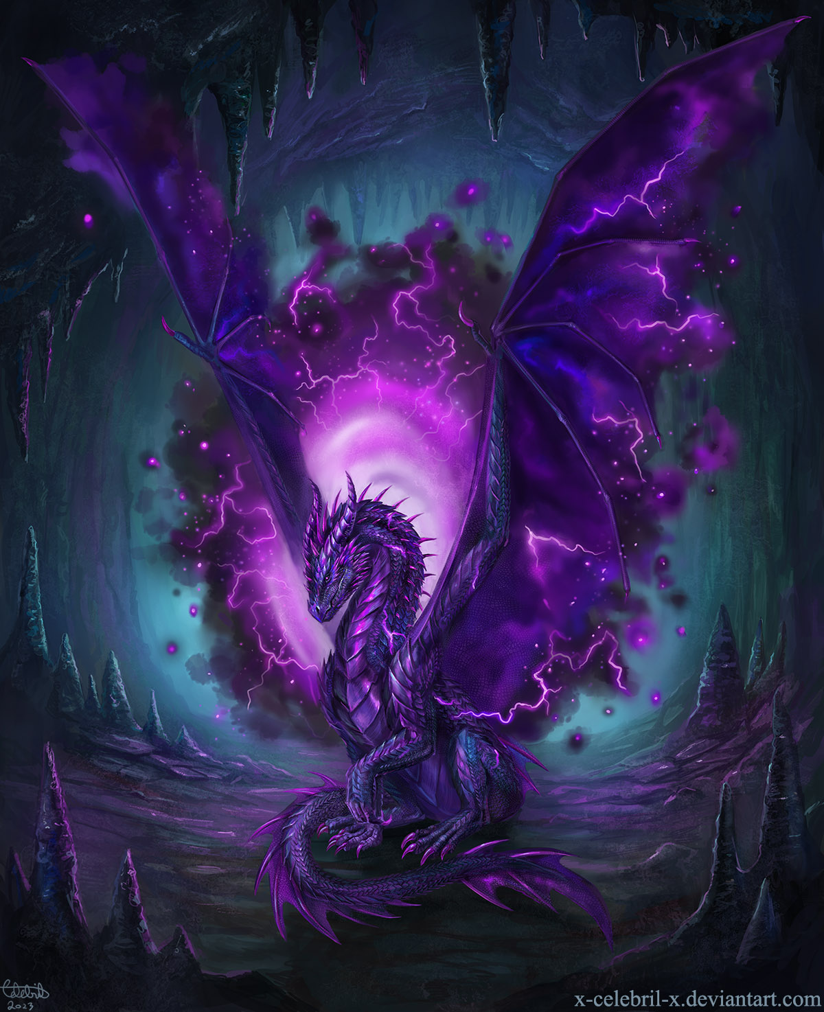 Portal Dragon Commission by x-Celebril-x on DeviantArt