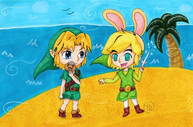 Young Link and Toon Link