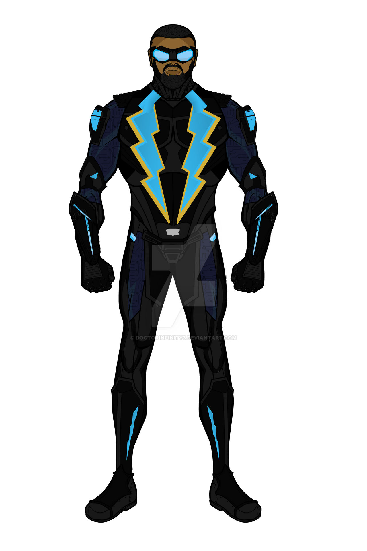 Black Lightning (CW) Heromachine by DoctorInfinity3 on DeviantArt