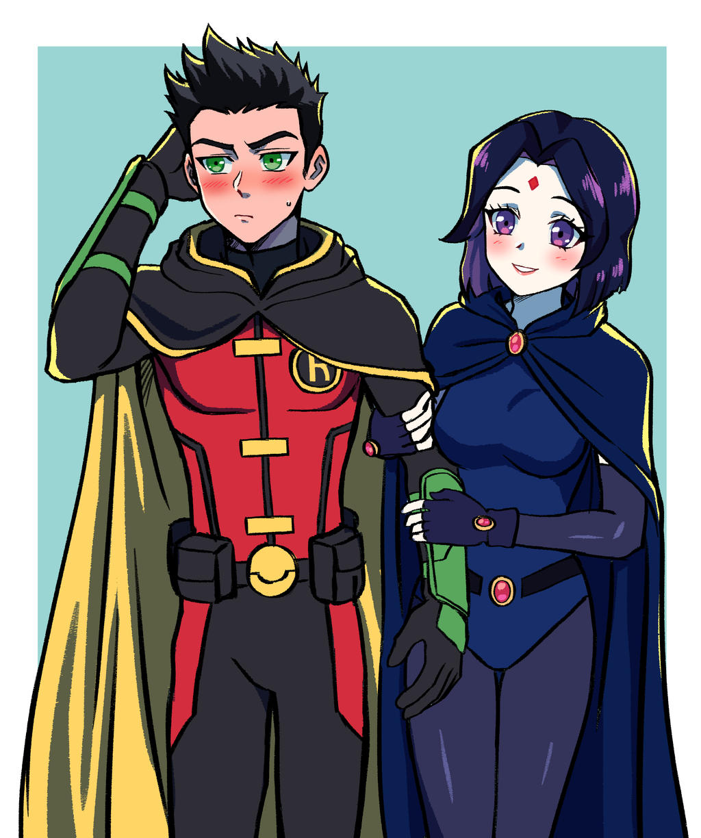 Damian y Raven by KARIS-coba on DeviantArt