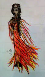 Katniss, The Girl on Fire by Kayalina