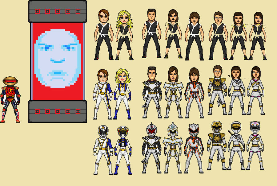 power rangers pixle by 23coolcal on DeviantArt