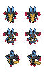 Mega Lucario Sprites