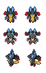 Mega Lucario Sprites