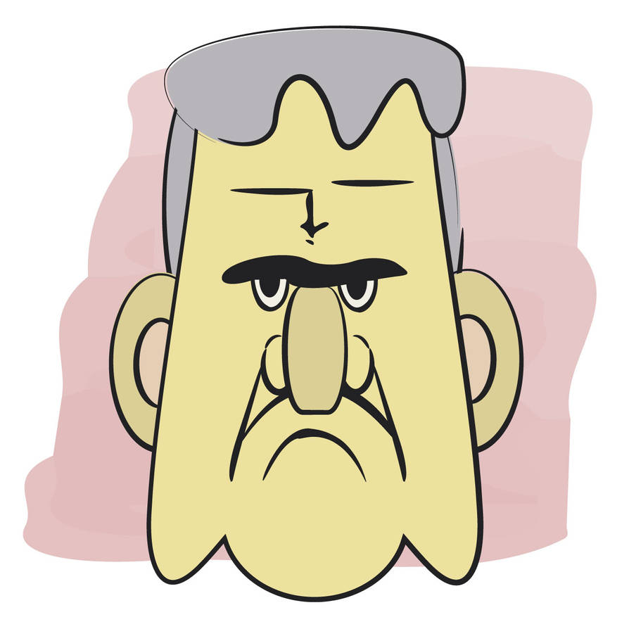 Grumpy Old Man Cartoon Illustration by raycowie on DeviantArt