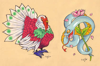 Psychedelic Turkey and a Snake