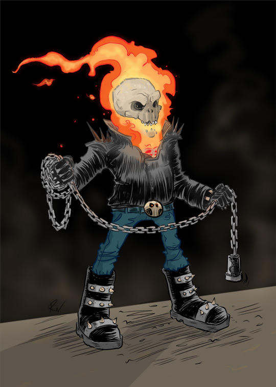 Ghost Rider color by bustrucket on DeviantArt