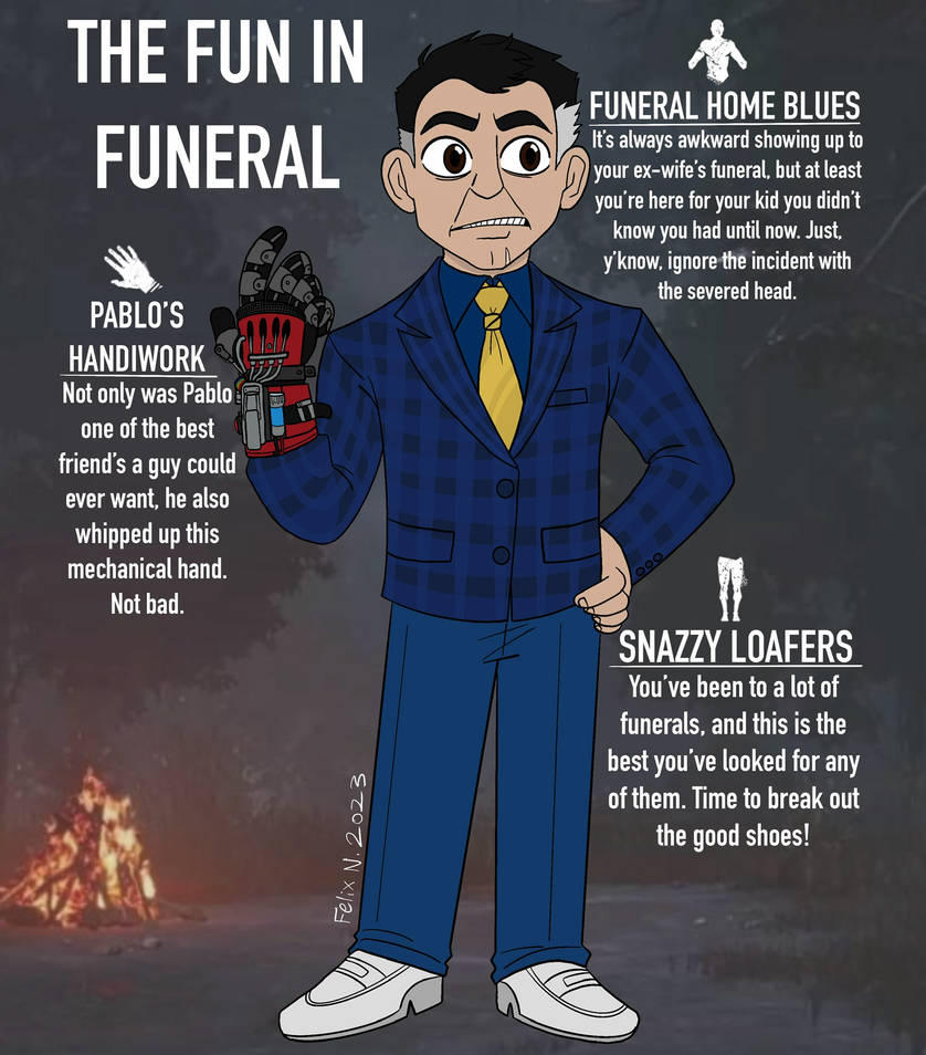 Dbd Ash DBD Ash skin concept: The Fun In Funeral by frankenfreakie on DeviantArt