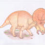 Triceratops coloured