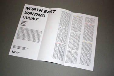 Writing event brochure info