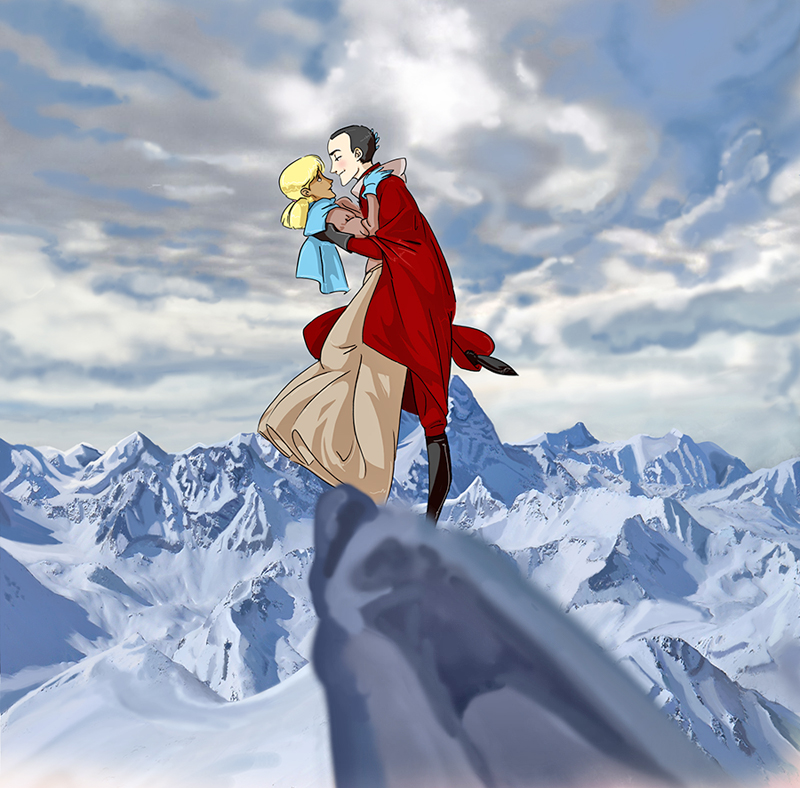 A kiss in the mountains