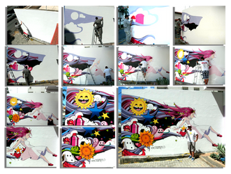 Lucy in the sky graffiti step by step