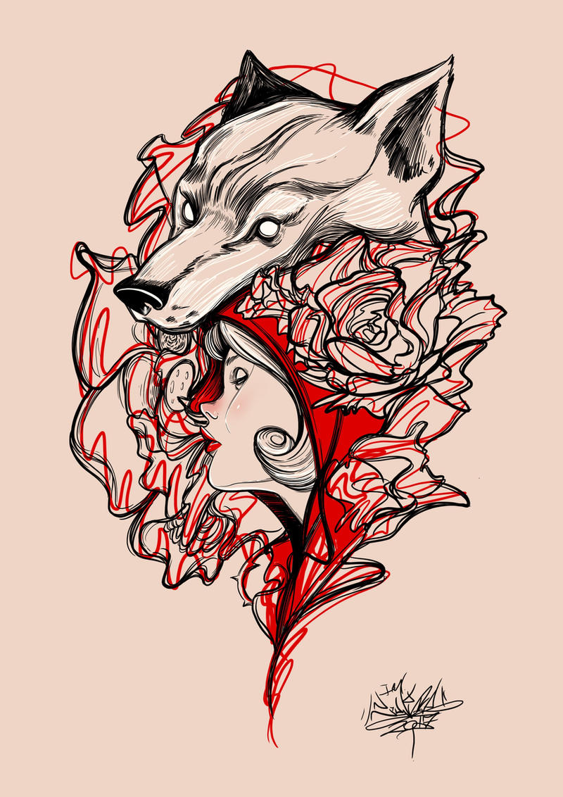 Red riding hood _ tattoo design