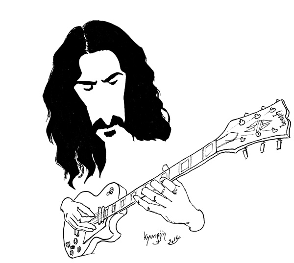 Frank Zappa caricature