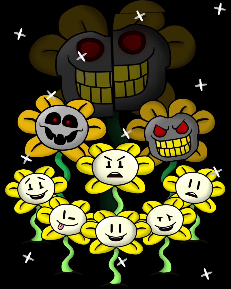 Mr.Lollipop on X: Flowey? Expressions #undertale #drawing