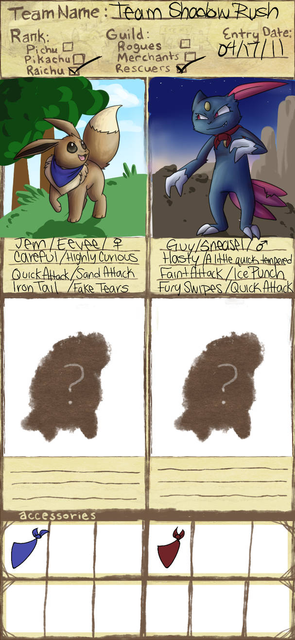 PMD - Team Shadow Rush by ElectricUmbreon on DeviantArt